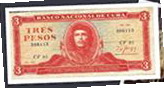 3 kubanische pesos